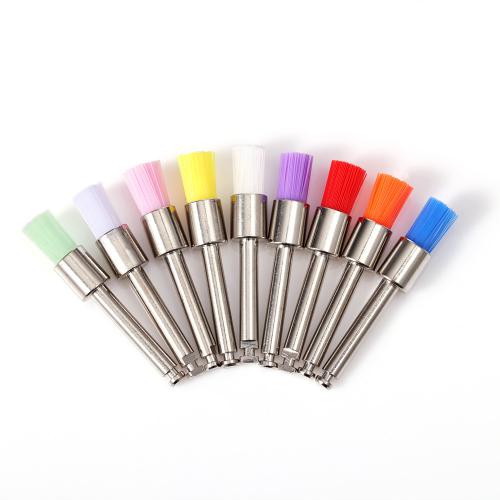 Dental prophy brush colorful latch laboratory polishing brush