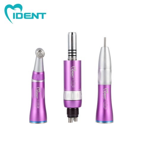 Dental Push Button Purple High Low Speed Handpiece Turbine Kit Set